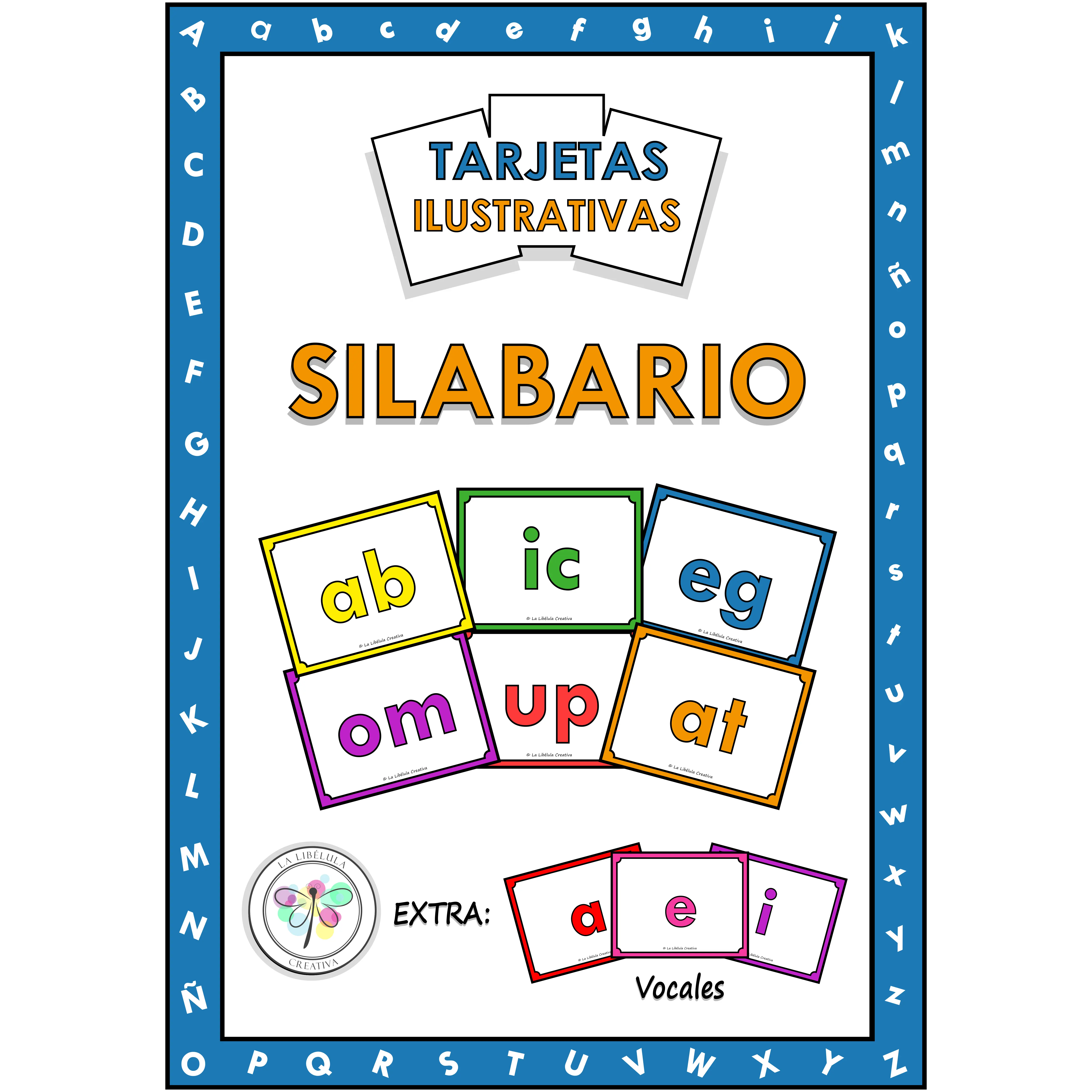 Spanish Flash Cards Syllables Lowercase Tarjetas Silabario Minúscula Inversas