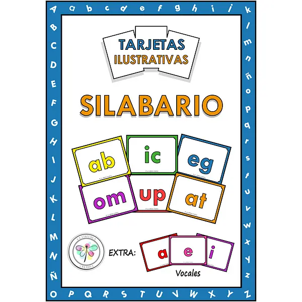 Spanish Flash Cards Syllables Lowercase Tarjetas Silabario Minúscula Inversas