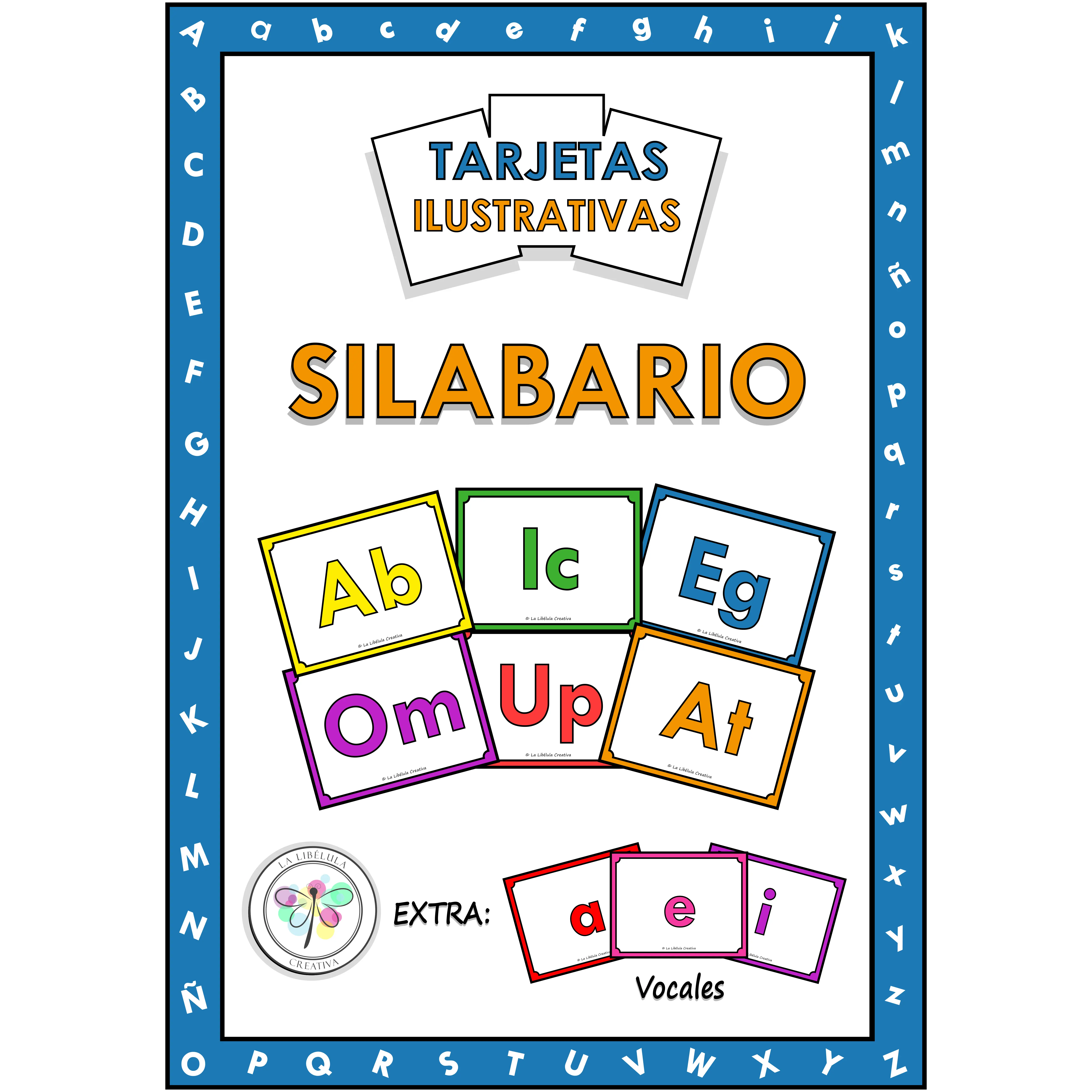 Spanish Flash Cards Syllables Tarjetas Silabario Mayúscula Minúscula Inversas