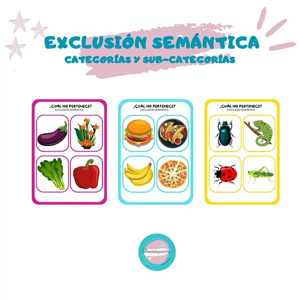 Tarjetas Exclusión Semántica