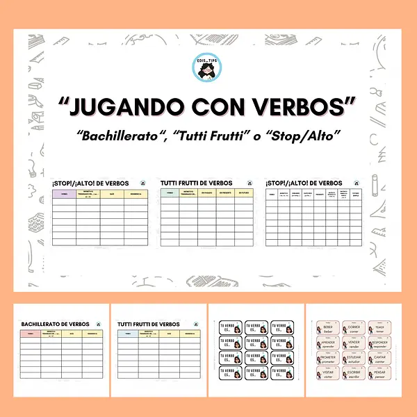 JUGANDO CON VERBOS - TUTTI FRUTTI