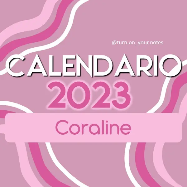 📆💜 CALENDARIO CORALINE 💜📆