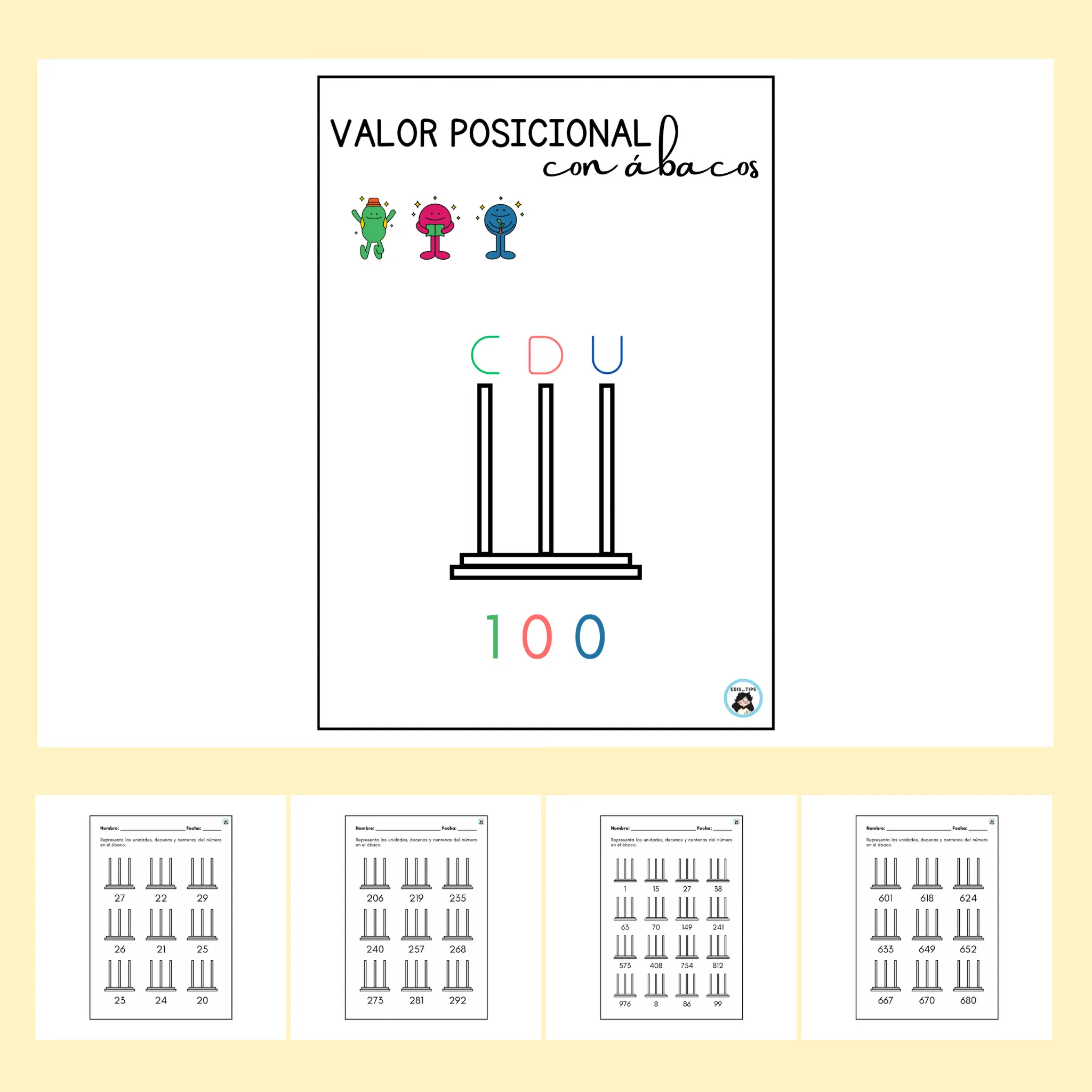 FICHAS DE TRABAJO - VALOR POSICIONAL