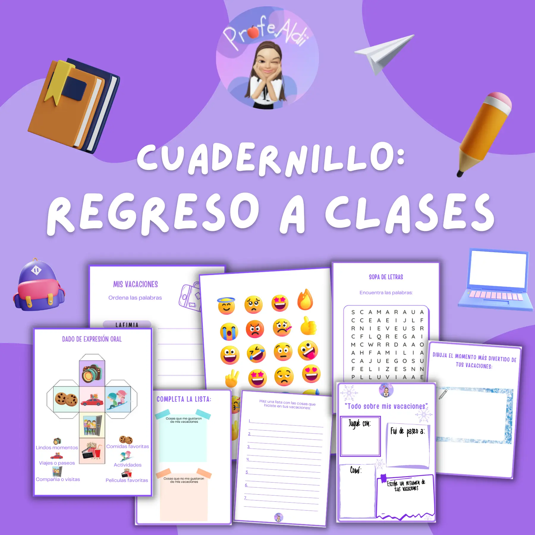Cuadernillo: "Vuelta a clases" - Versión vacaciones de invierno