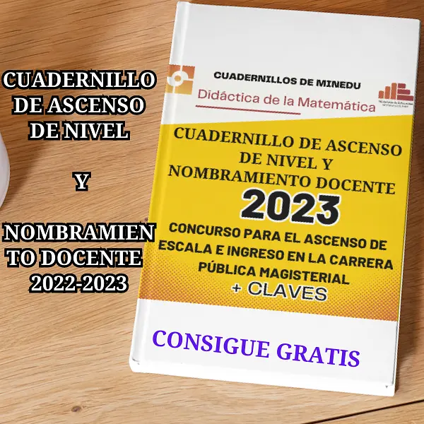 CUADERNILLO DE ASCENSO DE NIVEL Y NOMBRAMIENTO DOCENTE 2023