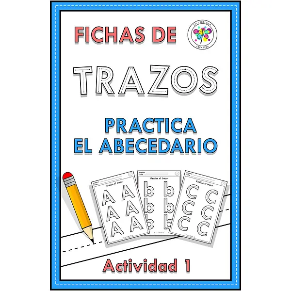 Spanish Tracing Alphabet Practice Letters Fichas de Trazos Practica Abecedario