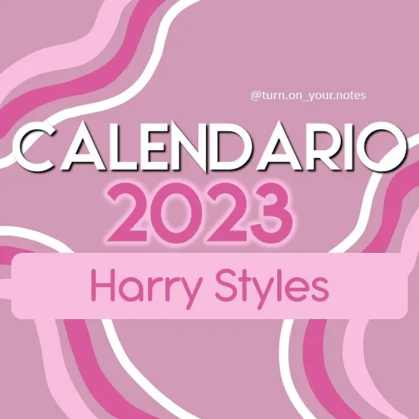 📆🪐🍉 CALENDARIO HARRY STYLES 🪐🍉📆