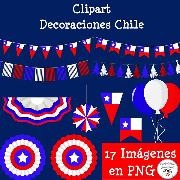 Clipart Decoraciones Chile | Fiestas Patrias