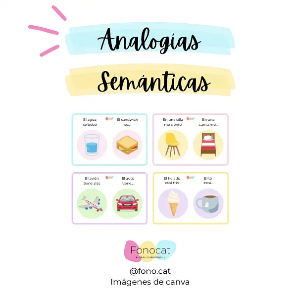 Tarjetas de Analogías Semánticas