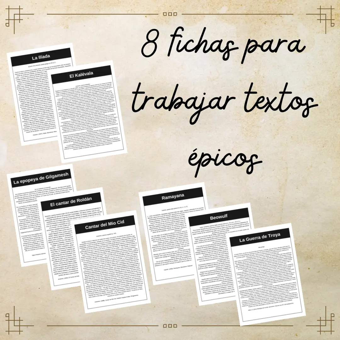 Set de 8 Textos para trabajar epopeyas