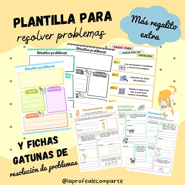 Pack de resolución de problemas @laprofealecomparte