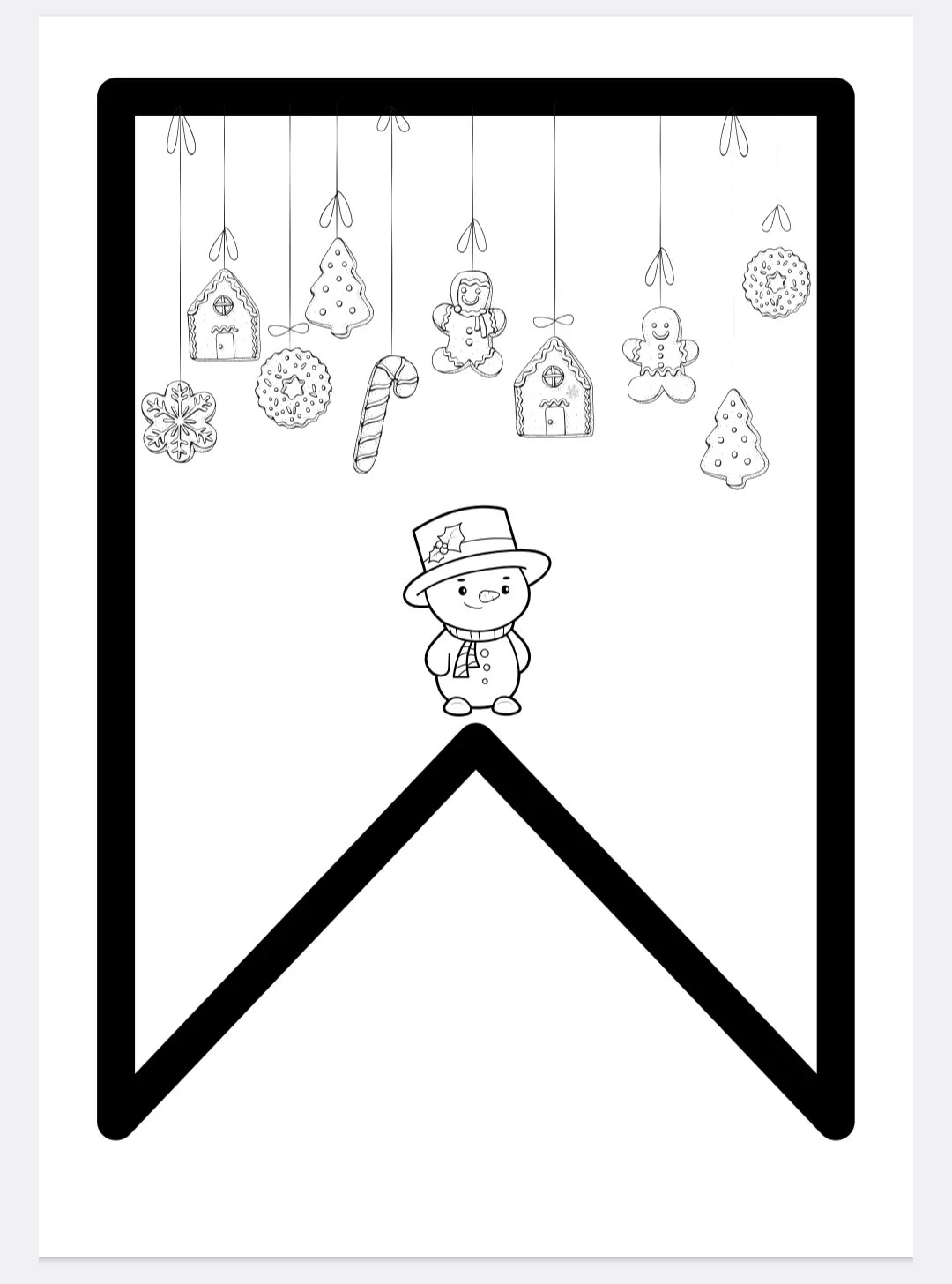 Banderines navideños