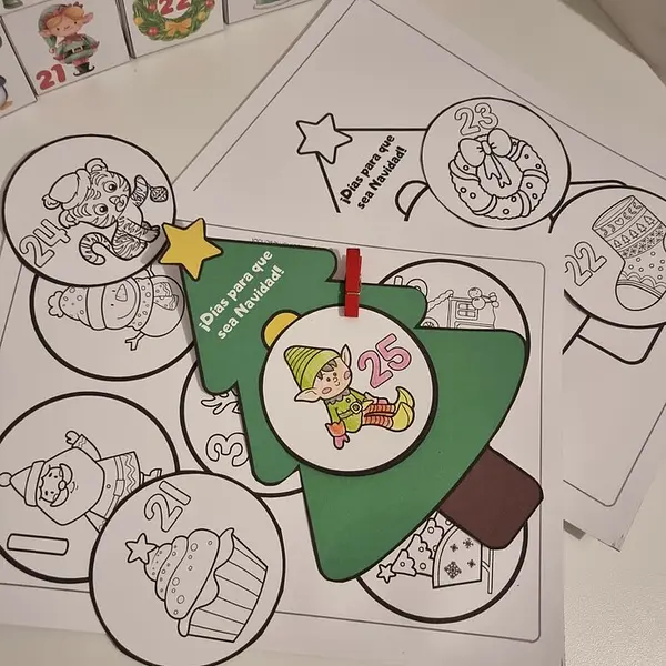Imprimible gratis:  Esferas para colorear de Navidad