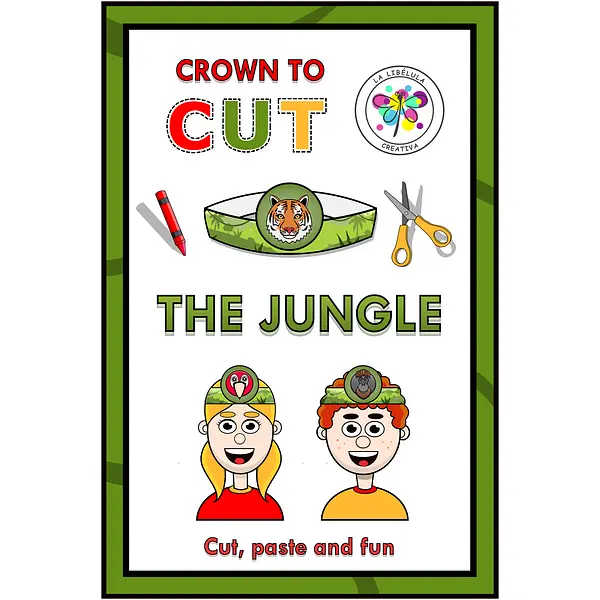 Crowns Hat Craft Headband Jungle Animals Cut Play Color