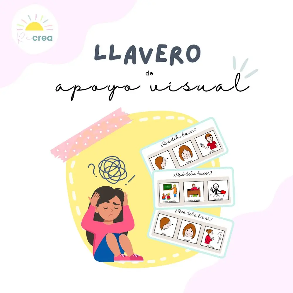 Llavero apoyo visual