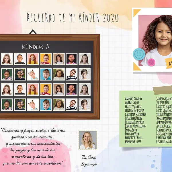 Plantilla Editable en PowerPoint: Cuadro de Graduación