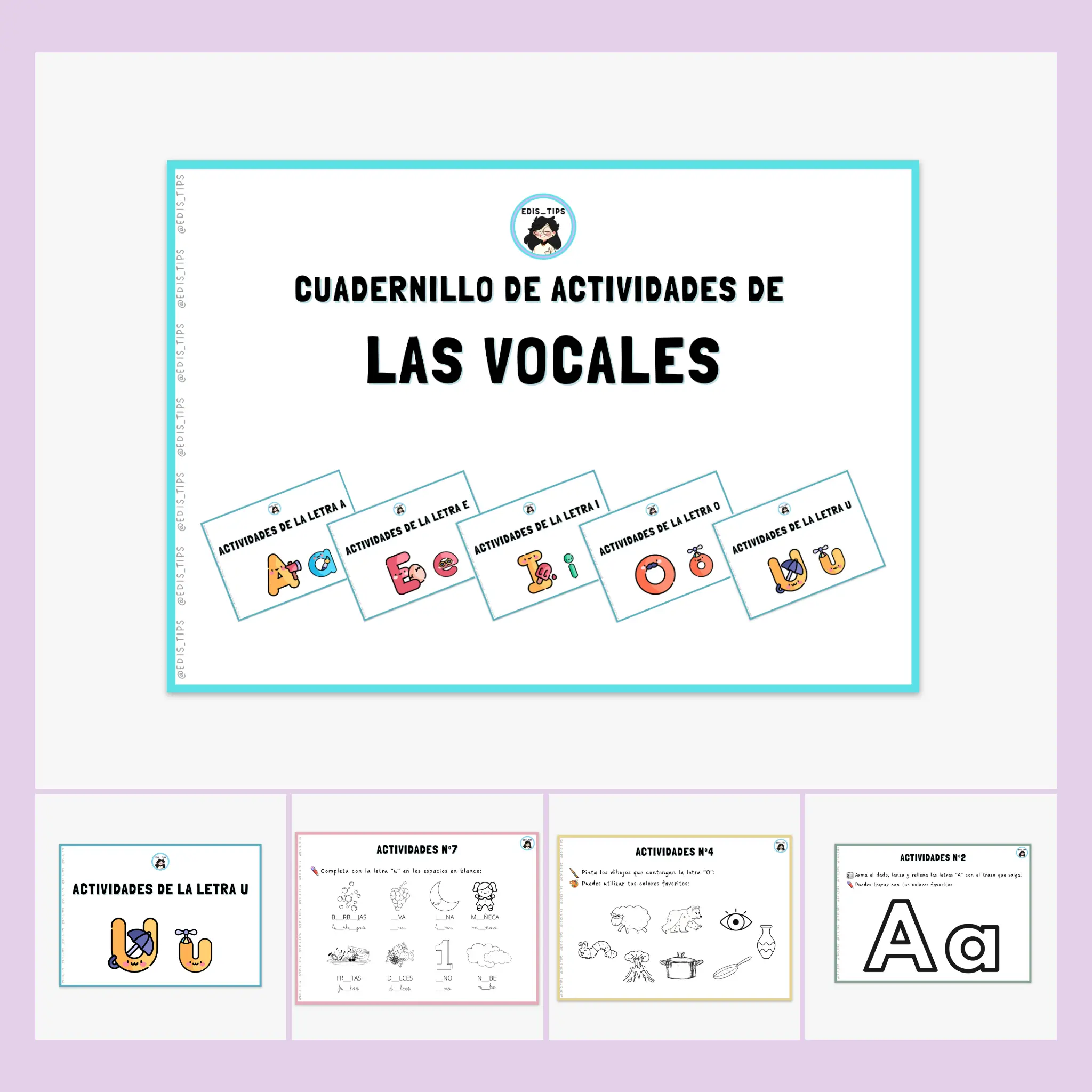 CUADERNILLO DE ACTIVIDADES - LAS VOCALES