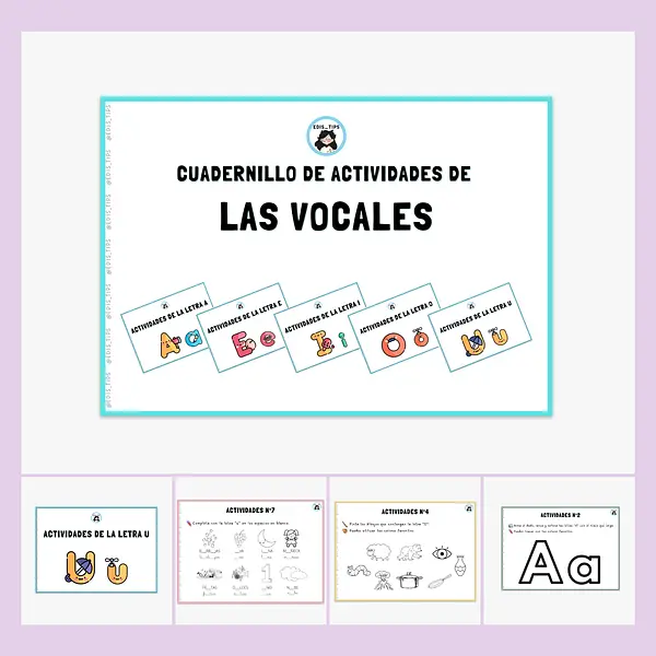 CUADERNILLO DE ACTIVIDADES - LAS VOCALES
