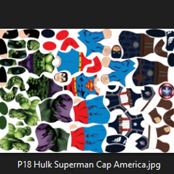 Hulk, Superman y Cap. America