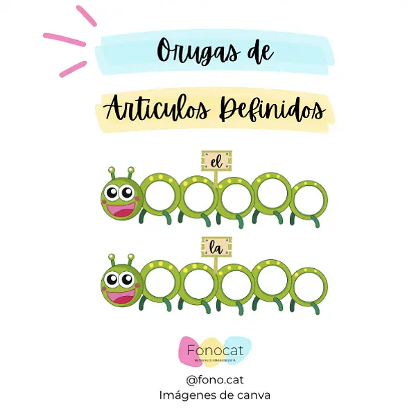 Orugas de artículos