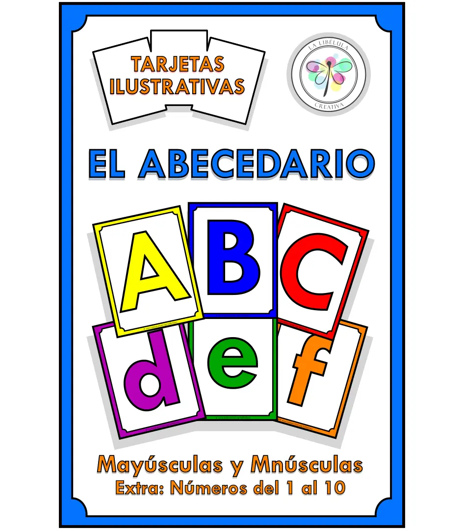 Spanish Flash Cards Alphabet ABC Tarjetas Abecedario Alfabeto Color