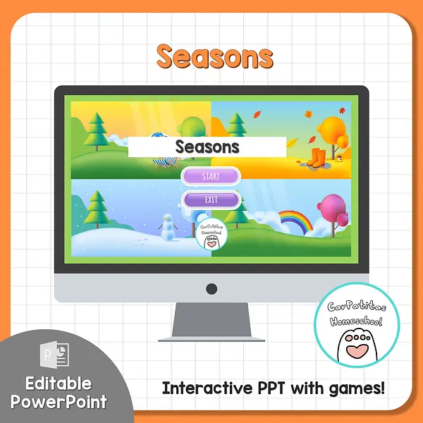 Seasons | Estaciones en Inglés