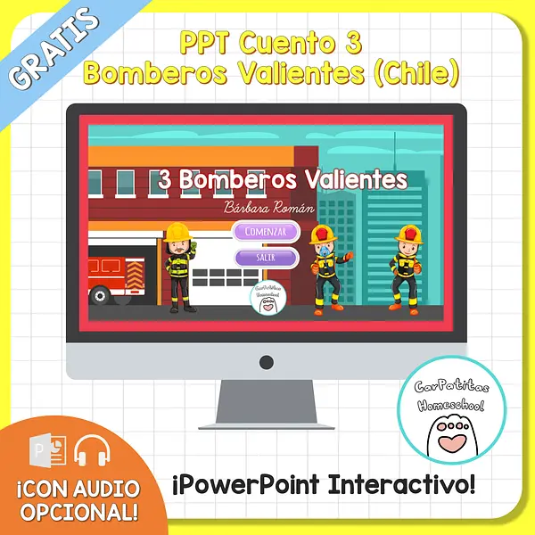 PPT Gratis: Cuento 3 Bomberos Valientes