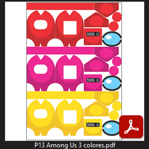 P13 Among us 3 Colores