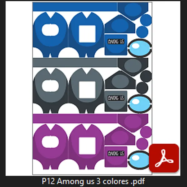 P12 Among us 3 Colores
