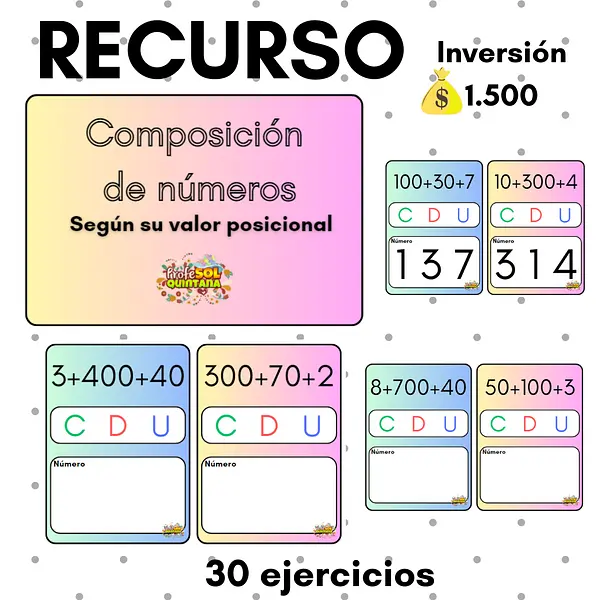 composición de números (U-D-C)