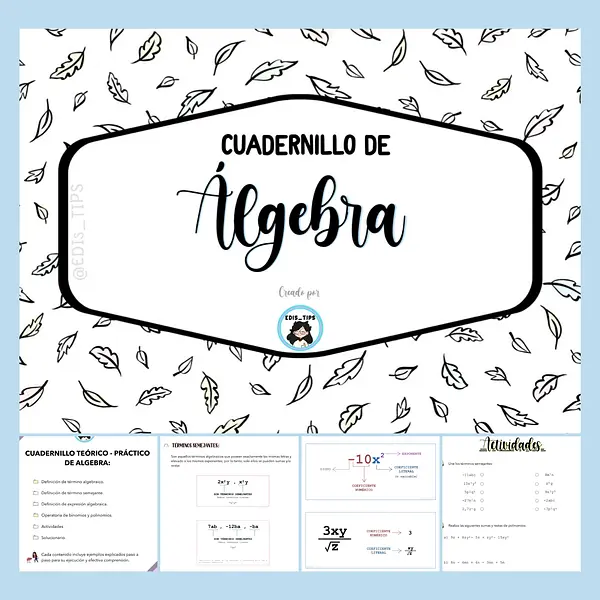 CUADERNILLO TEÓRICO - PRÁCTICO DE ÁLGEBRA