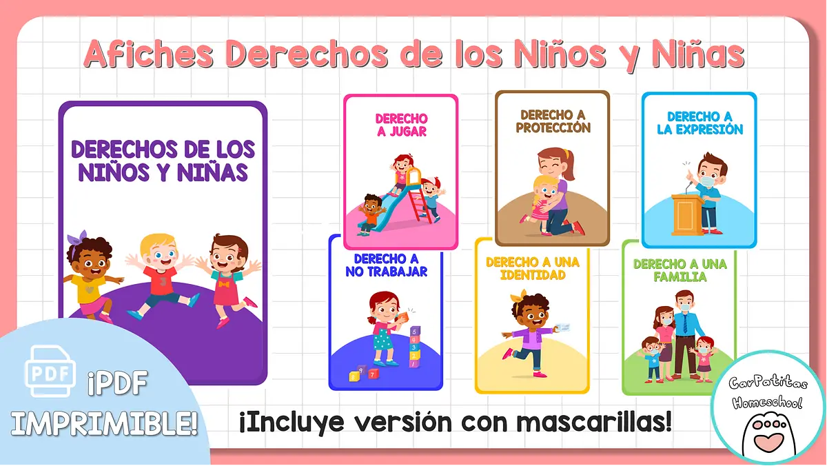 Afiches Derechos Del Niño | Salduu.com