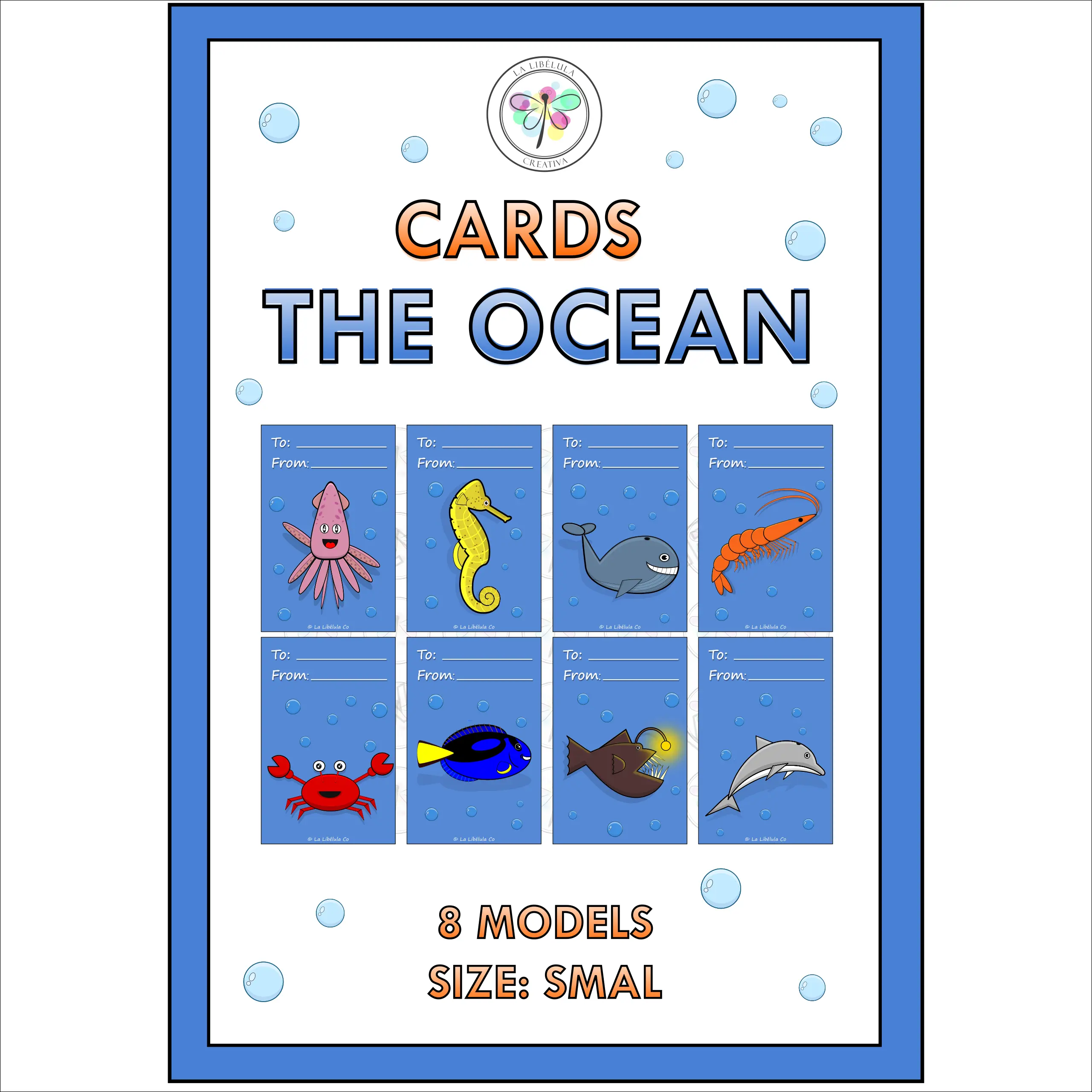 Sea Tags Cards Gifts Animals Ocean Cut Craft 1