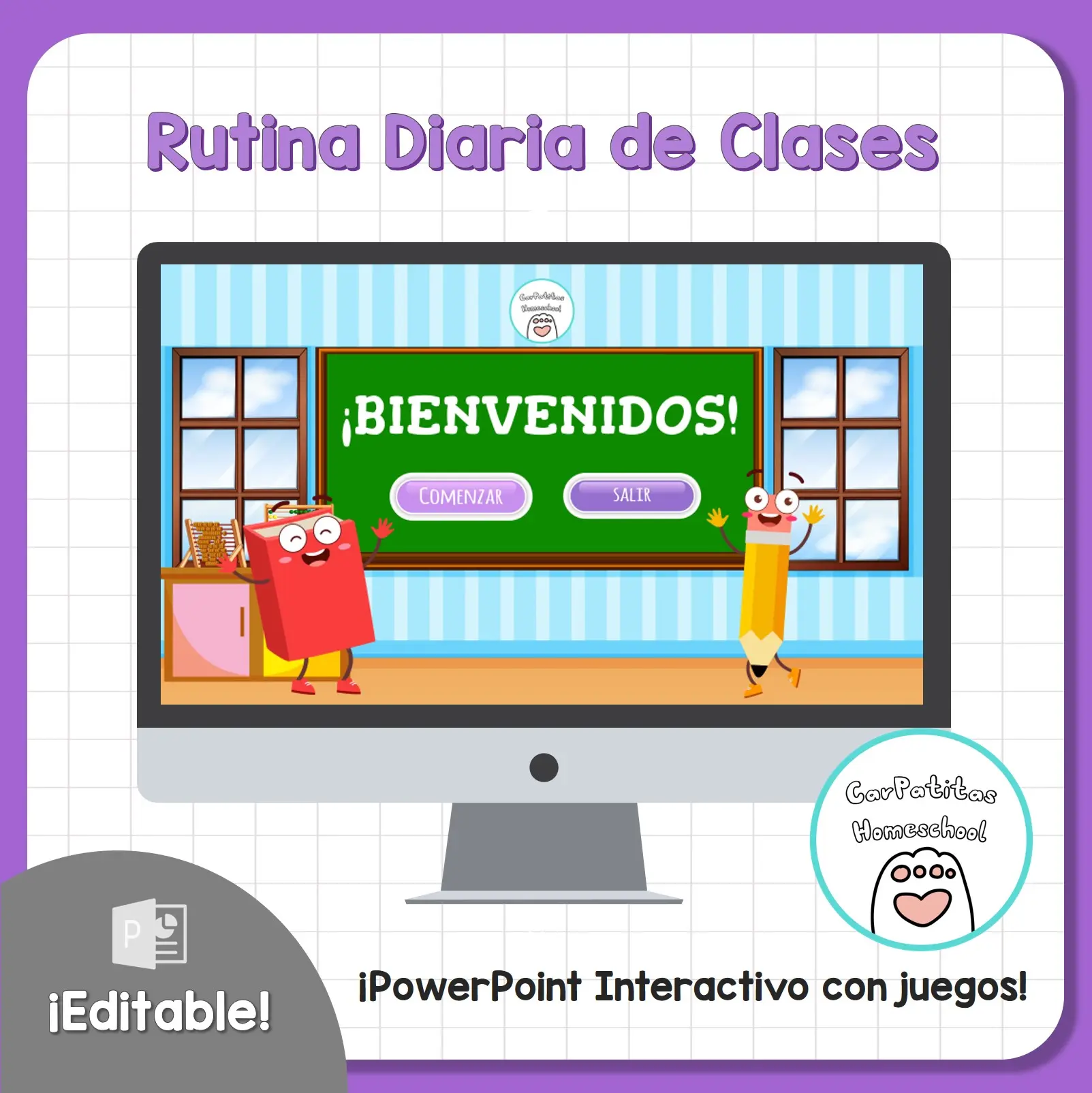 Rutina Diaria de Clases en PowerPoint