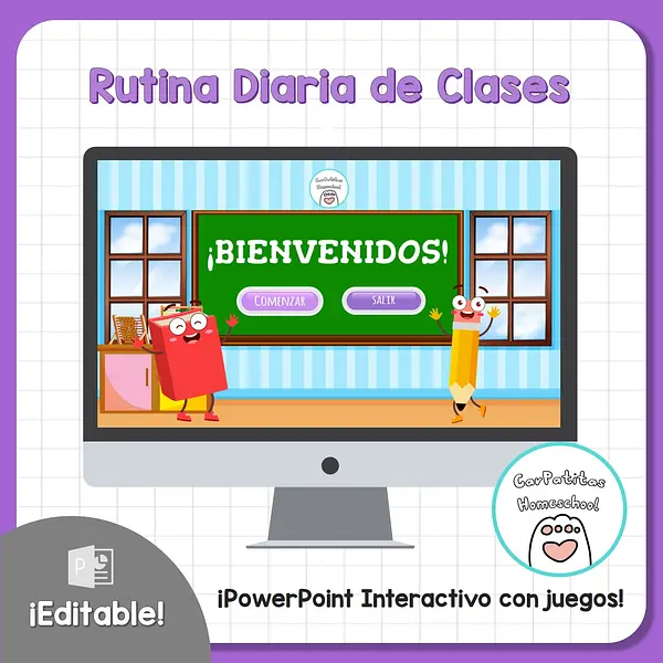 Rutina Diaria de Clases en PowerPoint