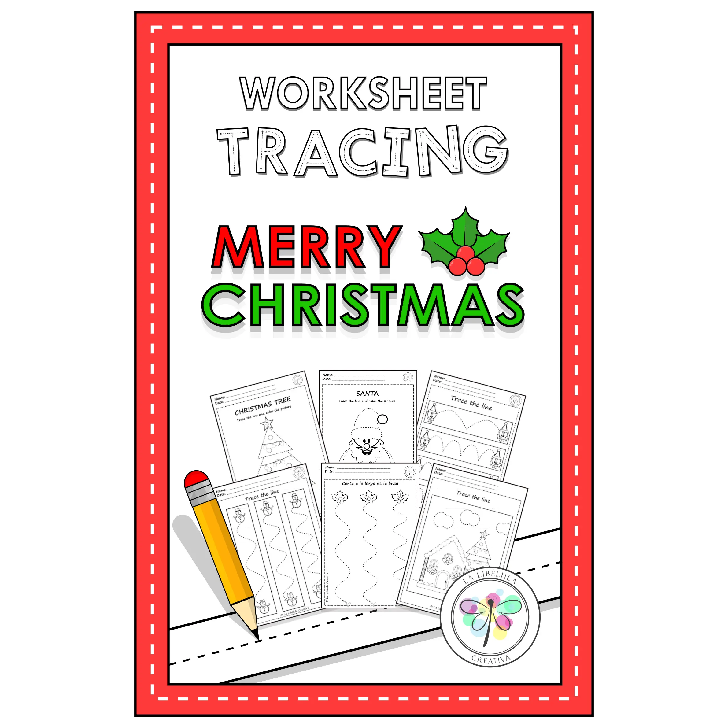 Worksheets Tracing Activities Christmas Santa Fine Motor