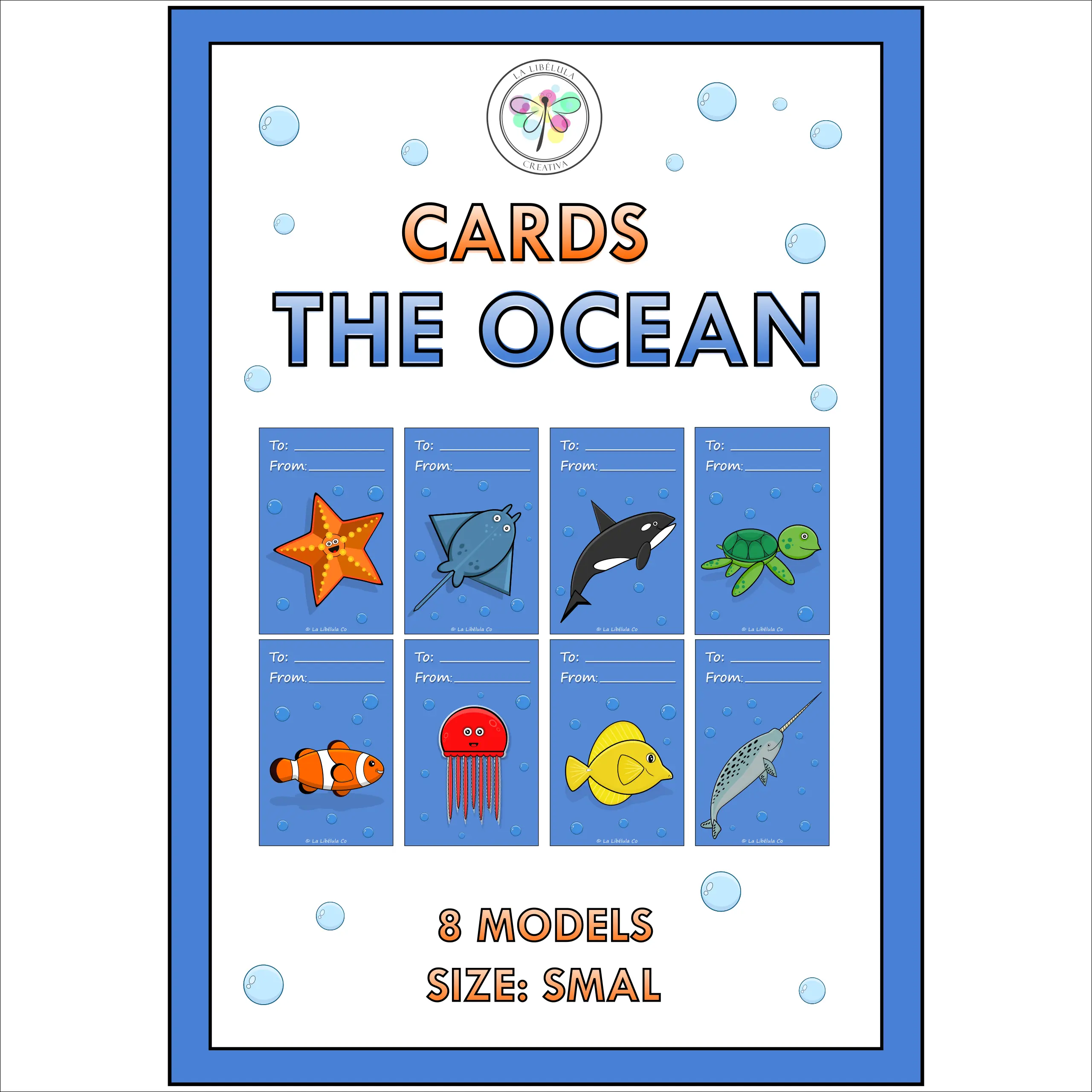 Sea Tags Cards Gifts Animals Ocean Cut Craft 2