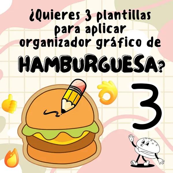 Organizador gráfico hamburguesa