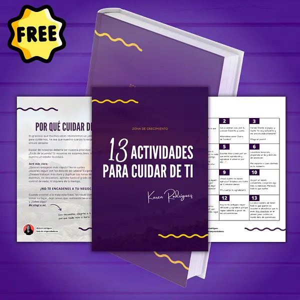 13 actividades para cuidar de ti 💓