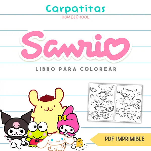 Sanrio Para Colorear | PDF para imprimir