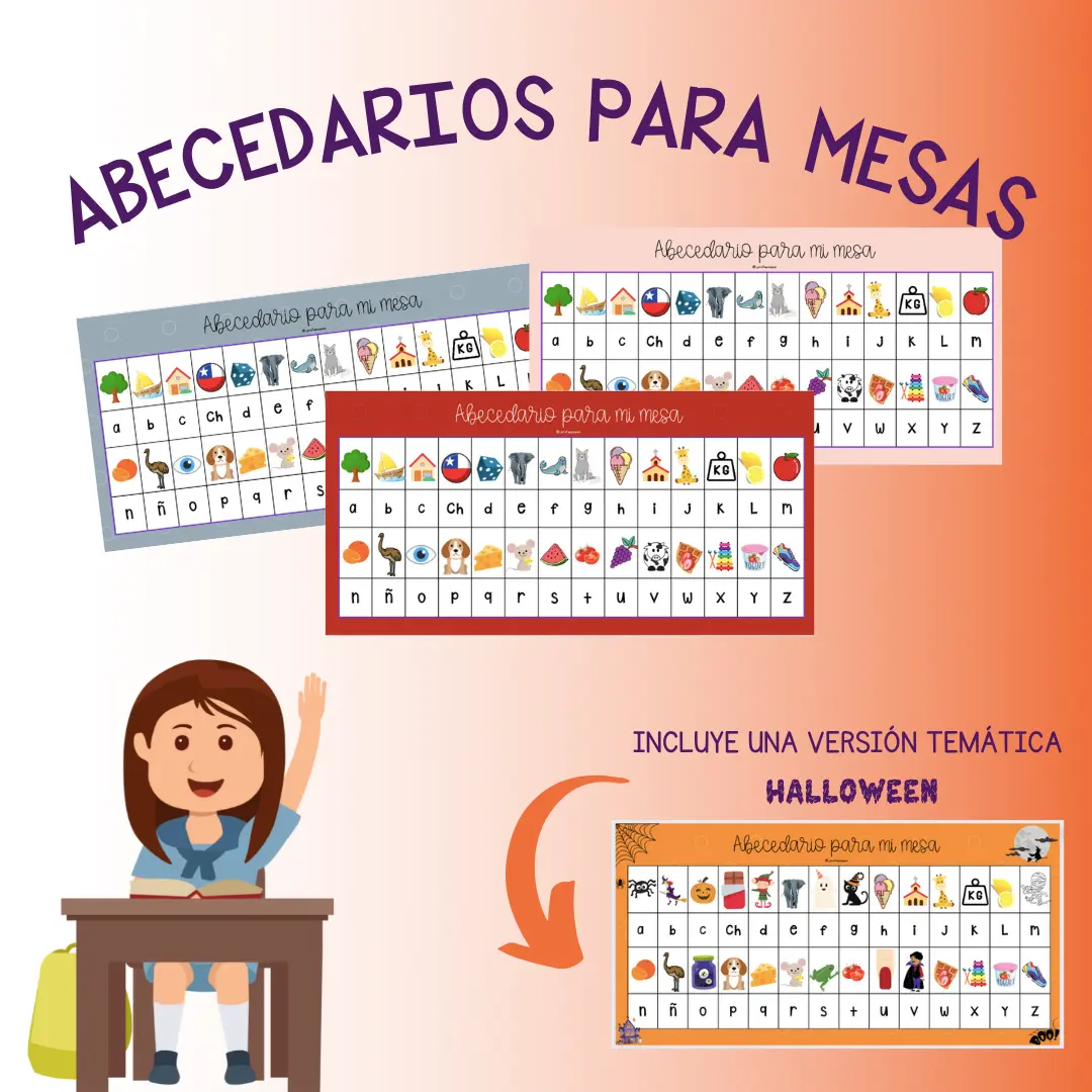 Abecedarios para mesas