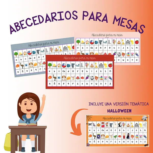 Abecedarios para mesas