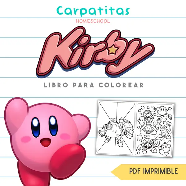 Kirby Para Colorear | PDF Imprimible