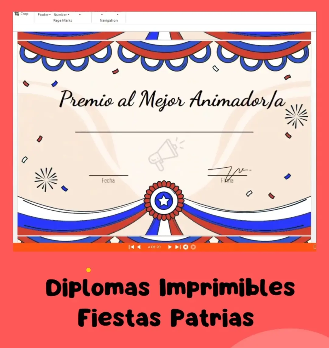 Diplomas Imprimibles Fiestas Patrias | Premios Familiares