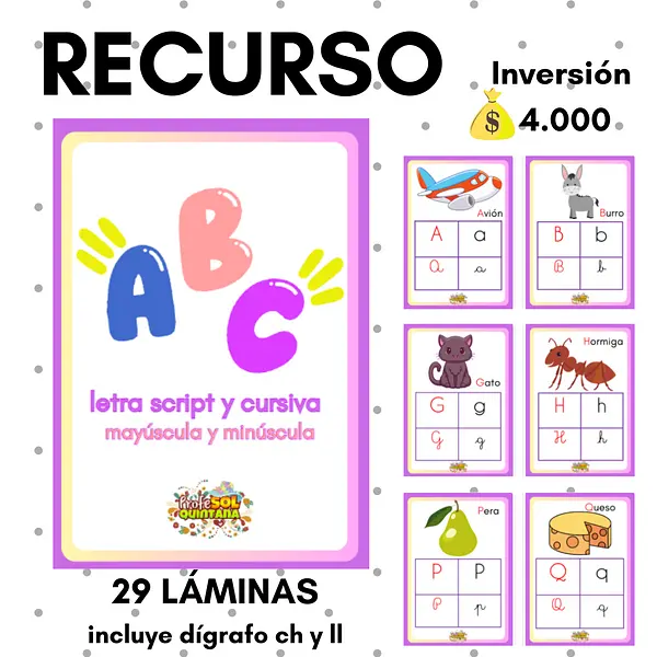 ABC SCRIPT Y CURSIVA (CARTELES)