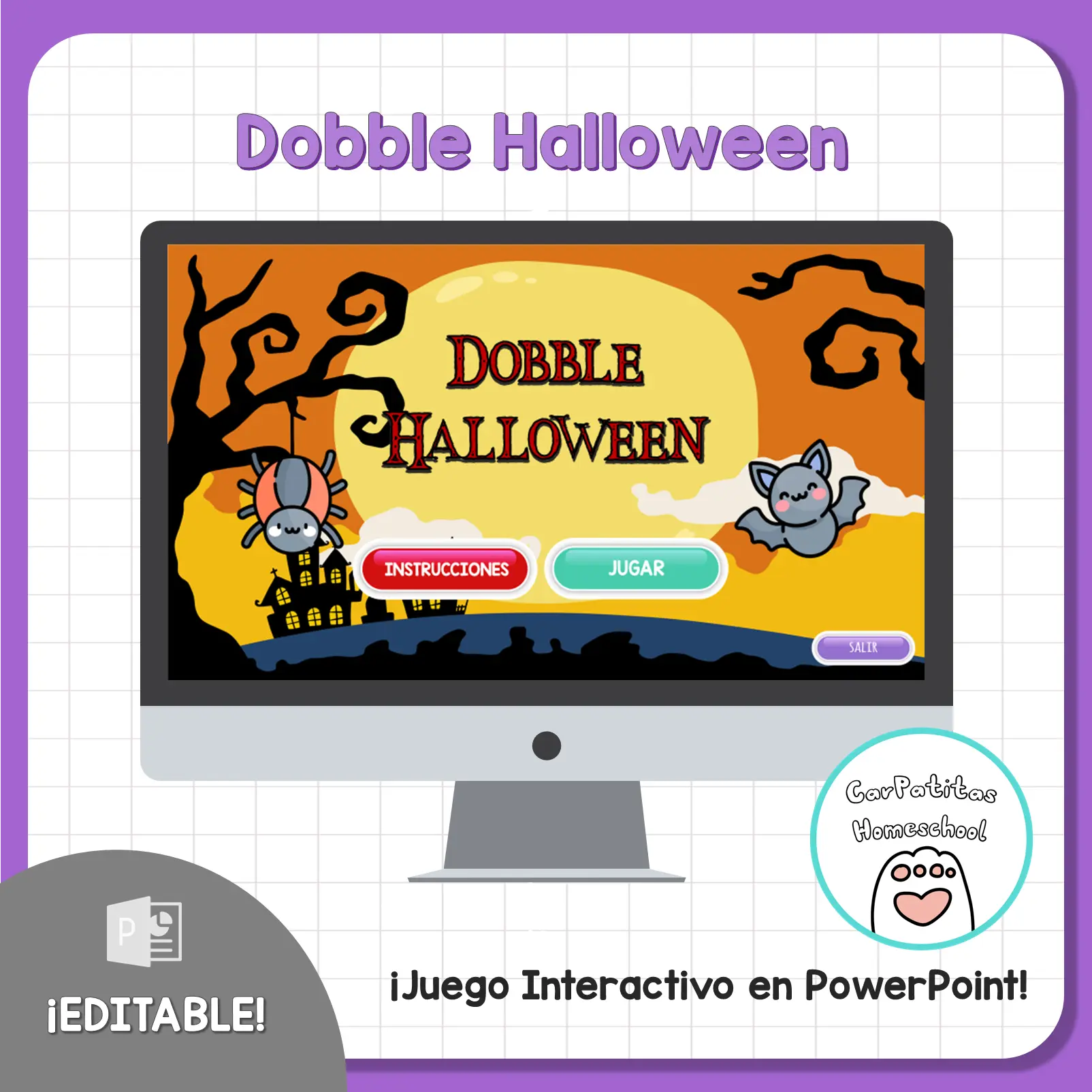 Juego de Halloween Para Niños | Dobble de Halloween
