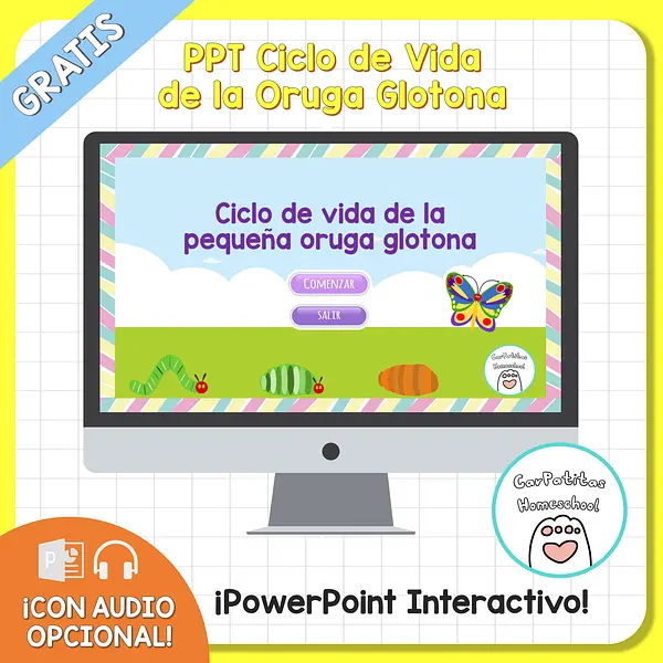 PPT Gratis: Ciclo de Vida de la Oruga Glotona