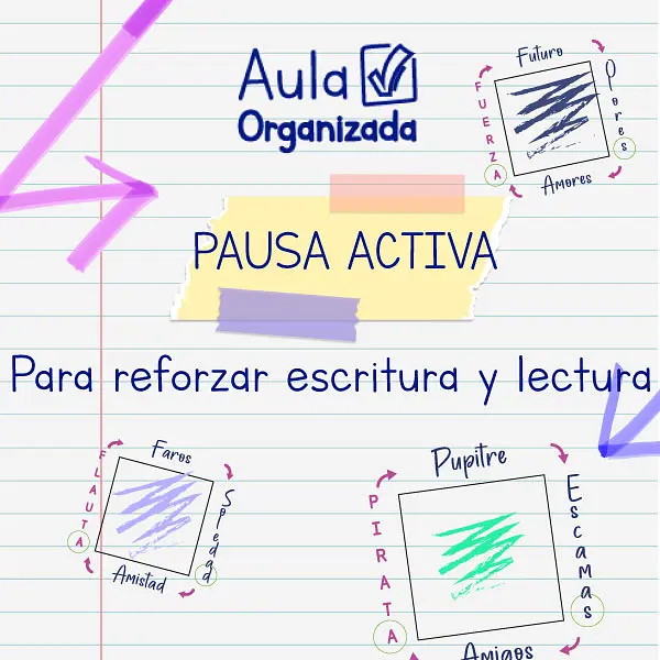Pausa activa  de escritura y lectura jugando