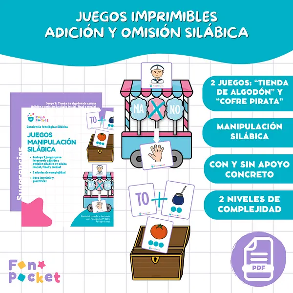 Juegos adición y omisión silábica