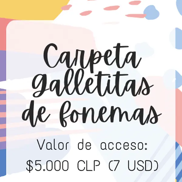 Carpeta Galletitas de Fonemas